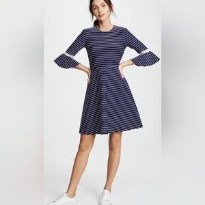 Shoshanna Kimi Dress in Navy and White, Size 2